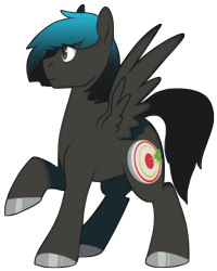 Size: 2000x2500 | Tagged: safe, artist:a-rather-rottenpony, artist:darkdoomer, edit, oc, oc only, oc:lucky shot, pegasus, pony, 2020 community collab, derpibooru community collaboration, high res, simple background, solo, transparent background