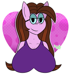 Size: 1700x1800 | Tagged: safe, artist:b-cacto, edit, oc, oc only, oc:ivy rose, anthro, bedroom eyes, breasts, female, glasses, looking at you, mole, simple background, solo, transparent background