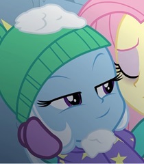 Size: 210x240 | Tagged: safe, screencap, fluttershy, trixie, equestria girls, equestria girls specials, g4, my little pony equestria girls: better together, my little pony equestria girls: holidays unwrapped, clothes, cropped, female, solo focus