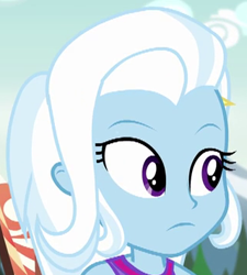 Size: 320x355 | Tagged: safe, screencap, trixie, equestria girls, g4, my little pony equestria girls: legend of everfree, clothes, cropped, female, solo