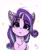 Size: 1600x1900 | Tagged: safe, artist:falafeljake, starlight glimmer, pony, unicorn, g4, bust, chest fluff, cute, ear fluff, female, glimmerbetes, mare, portrait, simple background, solo, stars, white background, wrong eye color