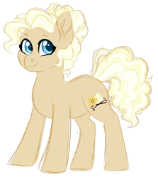 Size: 1024x1147 | Tagged: safe, artist:azure-art-wave, oc, oc only, oc:vanilla cream, earth pony, pony, female, mare, offspring, parent:cheese sandwich, parent:pinkie pie, parents:cheesepie, simple background, solo, transparent background