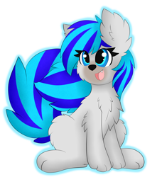 Size: 1280x1446 | Tagged: safe, artist:pegamutt, oc, oc:hooklined, dog pony, chest fluff, simple background, transparent background