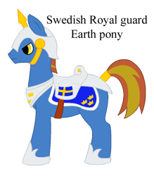 Size: 692x791 | Tagged: safe, artist:chili19, oc, oc only, earth pony, pony, earth pony oc, frown, guard, helmet, hoof shoes, male, royal guard, saddle, simple background, solo, stallion, tack, tail wrap, text, transparent background