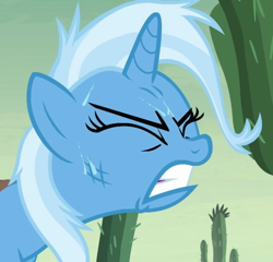 Size: 750x720 | Tagged: safe, screencap, trixie, pony, unicorn, g4, road to friendship, cropped, female, gritted teeth, solo