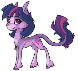 Size: 1024x933 | Tagged: safe, artist:puhfoofl, twilight sparkle, earth pony, pony, g4, earth pony twilight, female, g5 concept leak style, g5 concept leaks, jewelry, leonine tail, mare, necklace, redesign, simple background, smiling, solo, transparent background, twilight sparkle (g5 concept leak)