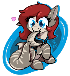 Size: 1100x1200 | Tagged: safe, artist:glimglam, oc, oc only, oc:ponepony, original species, shark, shark pony, clothes, commission, cute, fangs, floating heart, heart, hoodie, nibbling, raised hoof, simple background, sitting, solo, transparent background