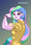 Size: 827x1169 | Tagged: safe, artist:art-2u, princess celestia, principal celestia, equestria girls, g4, bicep, female, feminism, flexing, looking at you, muscles, praise the sun, princess musclestia, principal musclestia, rosie the riveter, solo, tattoo, watch, wristwatch