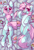 Size: 4020x6000 | Tagged: safe, artist:spoopygander, oc, oc only, oc:scoops, pony, unicorn, :p, body pillow, body pillow design, butt, chest fluff, cute, dakimakura cover, dock, donut, ear fluff, female, food, freckles, horn, lollies, lolly snakes, looking at you, mare, markings, phone, plot, prone, tongue out, underhoof, unshorn fetlocks