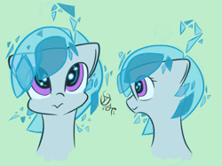 Size: 1063x793 | Tagged: safe, artist:midknighterratum404, oc, oc only, oc:ponpon, pony, hologram, holopon, solo