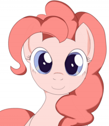 Size: 750x870 | Tagged: safe, artist:yellow-kantera, pinkie pie, earth pony, pony, g4, animated, female, gif, simple background, solo, white background