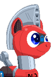 Size: 480x720 | Tagged: safe, artist:trackheadtherobopony, oc, oc only, oc:trackhead, pony, robot, robot pony, pixel art, simple background, solo, transparent background