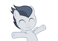 Size: 898x634 | Tagged: safe, artist:lunaticdawn, rumble, pegasus, pony, g4, colt, cute, eyes closed, foal, happy, hnnng, hug, male, rumblebetes, simple background, smiling, solo, transparent background, vector
