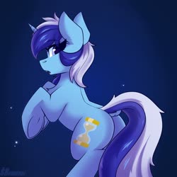 Size: 2160x2160 | Tagged: safe, artist:shadowreindeer, minuette, pony, unicorn, g4, butt, dock, female, frog (hoof), high res, looking at you, looking back, mare, minu-ass, plot, rearing, solo, underhoof