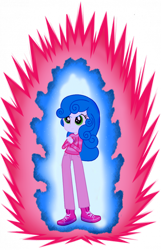 Size: 2347x3650 | Tagged: safe, color edit, edit, sweetie belle, equestria girls, g4, aura, clothes, colored, cutie mark, cutie mark on human, female, high res, kaio-ken, kaioken, kid, long sleeved shirt, long sleeves, pants, simple background, solo, super saiyan blue, super saiyan blue evolution, super saiyan blue kaioken, super saiyan blue kaioken x10, sweetie belle's cutie mark, transparent background