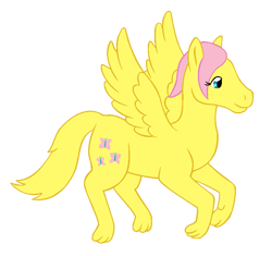 Size: 863x812 | Tagged: safe, artist:chili19, fluttershy, wolf, wolf pony, g4, female, flutterwolf, simple background, solo, species swap, transparent background, wings, wolfified