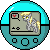 Size: 50x50 | Tagged: safe, artist:theironheart, derpy hooves, pegasus, pony, g4, animated, base used, bouncing, crossover, female, gif, heart, mare, pictogram, pixel art, pokewalker, pokémon, simple background, transparent background
