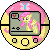 Size: 50x50 | Tagged: safe, artist:theironheart, pegasus, pony, animated, base used, bouncing, crossover, female, gif, heart, mare, pictogram, pixel art, pokewalker, pokémon, simple background, solo, transparent background