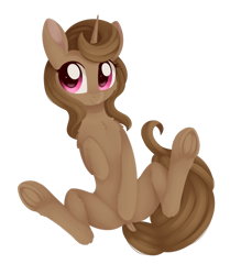 Size: 1024x1226 | Tagged: safe, artist:dusthiel, oc, oc only, oc:buttercup shake, pony, unicorn, covering, covering crotch, female, mare, simple background, solo, transparent background, underhoof