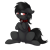 Size: 2400x2400 | Tagged: safe, artist:ratofdrawn, oc, oc only, oc:qetesh, bat pony, pony, 2020 community collab, derpibooru community collaboration, collar, crossed arms, female, high res, mare, simple background, sitting, solo, transparent background