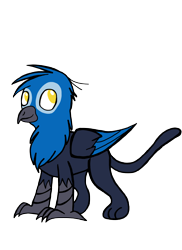 Size: 2912x3992 | Tagged: safe, artist:mjangelvortex, derpibooru exclusive, oc, oc only, oc:gerald, griffon, 2020 community collab, derpibooru community collaboration, gift art, high res, male, simple background, smiling, solo, standing, transparent background
