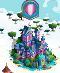 Size: 376x460 | Tagged: safe, gameloft, g4, my little pony: magic princess, school of friendship, the anonymous campsite