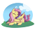 Size: 992x846 | Tagged: safe, alternate version, artist:modularpon, artist:themodpony, fluttershy, pegasus, pony, g4, cute, eyes closed, female, mare, outdoors, prone, shyabetes, smiling, solo, three quarter view, transparent background, turned head, wings