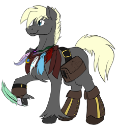 Size: 3065x3300 | Tagged: safe, artist:xeirla, oc, oc only, oc:floof, oc:volt, pony, derpibooru community collaboration, feather, high res, saddle bag, simple background, solo, transparent background