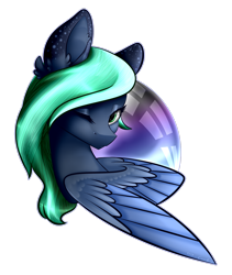 Size: 2250x2665 | Tagged: safe, artist:creativecocoacookie, oc, oc only, pegasus, pony, art trade, coat markings, dappled, female, high res, looking at you, mare, one eye closed, simple background, solo, transparent background