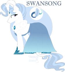 Size: 2265x2509 | Tagged: safe, artist:maximumbark, oc, oc only, oc:swansong, pony, unicorn, clothes, dress, female, high res, mare, simple background, solo, transparent background