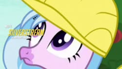 Size: 720x405 | Tagged: safe, edit, edited screencap, screencap, silverstream, g4, non-compete clause, hard hat, nope