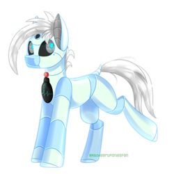 Size: 2000x2000 | Tagged: safe, artist:redheartponiesfan, oc, oc only, oc:leon, pony, robot, robot pony, high res, male, simple background, solo, transparent background