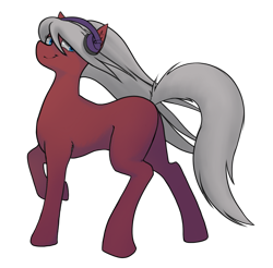 Size: 1584x1556 | Tagged: safe, artist:gliconcraft, oc, oc only, oc:diamond song, pony, 2020 community collab, derpibooru community collaboration, headphones, simple background, solo, transparent background