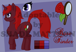 Size: 950x648 | Tagged: safe, oc, oc only, pony, unicorn, adoptable, auction, female, reference sheet, solo