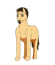 Size: 1700x2000 | Tagged: safe, artist:0-van-0, oc, oc only, oc:hop tea, pony, unicorn, 2020 community collab, derpibooru community collaboration, facial hair, goatee, looking at you, moustache, simple background, smiling, solo, standing, transparent background