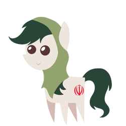Size: 1080x1080 | Tagged: safe, artist:archooves, oc, oc only, earth pony, pony, iran, pointy ponies, simple background, solo, transparent background, vector