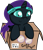 Size: 1966x2292 | Tagged: safe, artist:poniidesu, oc, oc only, oc:nyx, alicorn, pony, alicorn oc, box, cardboard box, cute, drawthread, female, filly, glasses, hairband, high res, horn, nyxabetes, ocbetes, pony in a box, simple background, solo, text, transparent background, wings