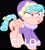 Size: 1080x1211 | Tagged: safe, artist:poniidesu, edit, cozy glow, pegasus, pony, g4, cozy glow is not amused, cozybetes, culo, cute, female, filly, foal, italian, solo, spanish