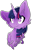 Size: 1024x1590 | Tagged: safe, artist:silveer-moon, twilight sparkle, pony, unicorn, g4, bust, cheek fluff, chest fluff, cute, ear fluff, female, simple background, solo, transparent background, unicorn twilight