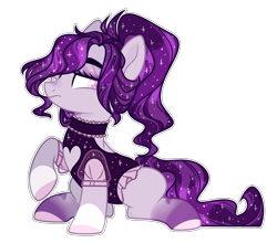 Size: 1024x903 | Tagged: safe, artist:chococolte, oc, oc only, earth pony, pony, choker, clothes, female, leotard, mare, simple background, solo, transparent background