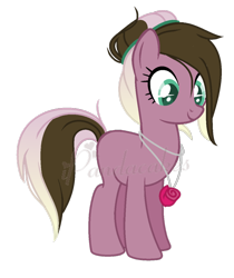 Size: 710x846 | Tagged: safe, artist:ipandacakes, oc, oc only, earth pony, pony, female, mare, offspring, parent:doctor whooves, parent:roseluck, parents:doctorrose, simple background, solo, transparent background