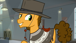 Size: 1920x1080 | Tagged: safe, screencap, cheese sandwich, earth pony, pony, g4, the last laugh, male, solo, stallion