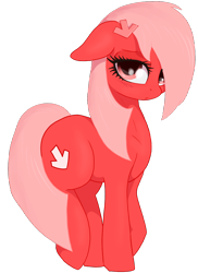 Size: 1060x1460 | Tagged: safe, artist:t72b, derpibooru exclusive, oc, oc only, oc:downvote, earth pony, pony, 2020 community collab, derpibooru, derpibooru community collaboration, derpibooru ponified, female, floppy ears, mare, meta, ponified, shy, simple background, solo, transparent background