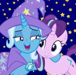 Size: 640x635 | Tagged: safe, edit, starlight glimmer, trixie, g4, female, lesbian, ship:startrix, shipping, vector