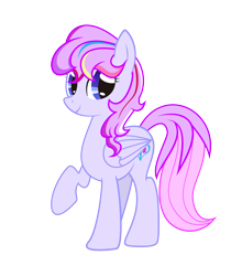 Size: 2672x3187 | Tagged: artist needed, safe, oc, oc only, oc:hyacinth reborn, oc:风信子, pony, female, high res, mare, mascot, raised hoof, simple background, skyblue ribbon, smiling, solo, transparent background