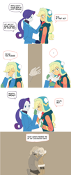 Size: 2000x4902 | Tagged: safe, artist:haibaratomoe, applejack, pear butter, rarity, equestria girls, g4, ..., child, comic, cute, duo, exclamation point, eyes closed, feels, female, filly, filly applejack, flashback, hug, lesbian, mama rarity, mother and child, mother and daughter, reminder, rough, sad, sadorable, ship:rarijack, shipping, younger