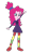 Size: 403x681 | Tagged: safe, artist:selenaede, artist:user15432, pinkie pie, human, equestria girls, g4, barely eqg related, base used, clothes, crossover, dress, eqg promo pose set, hair bun, namesake, pink hair, pinky dinky doo, pinky dinky doo (character), purple dress, red shoes, shoes, simple background, smiling, solo, transparent background, x0000 milestone