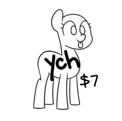 Size: 727x721 | Tagged: safe, pony, :p, commission, simple background, tongue out, white background, ych example, your character here