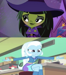 Size: 500x563 | Tagged: safe, edit, editor:earwaxkid, screencap, trixie, equestria girls, equestria girls specials, g4, my little pony equestria girls: better together, my little pony equestria girls: forgotten friendship