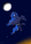 Size: 2048x2897 | Tagged: safe, artist:darkdabula, princess luna, pony, dusk, flying, moon